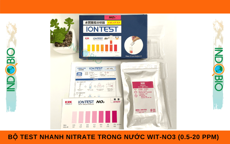 BỘ TEST KIT WIT-NO3 GIÚP KIỂM TRA NHANH HÀM LƯỢNG NO3 TROG NƯỚC VÀ NƯỚC THẢI ĐẾN TỪ NHẬT BẢN